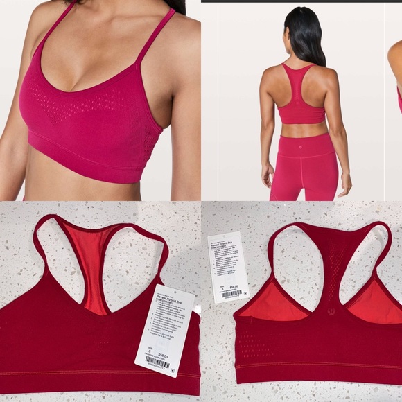 lululemon athletica Other - Lululemon Reveal Hybrid Bra Interconnect Red 6
